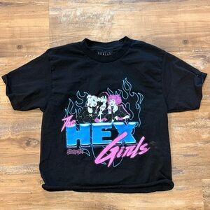 Hex Girls Black Graphic Womens T-Shirt